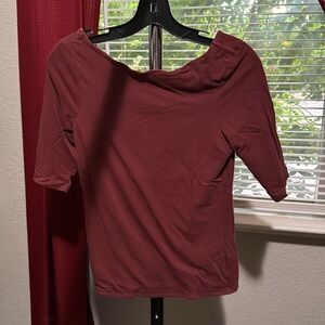 Burgundy top